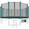 Aga SPORT PRO Trampolína 400 cm Dark Green + ochranná sieť + rebrík + vrecko na obuv