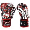 TWINS Special Boxerské rukavice TWINS FBGVL3-53 Skulls červená Veľkosť rukavíc: 12oz