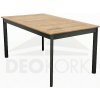 Deokork Hliníkový stôl pevný VERONA 150x90 cm (teak)