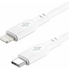 AlzaPower SilkCore USB-C to Lightning MFi, 1 m biely APW-CBSCMFI9401W