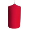 Sviečka valec červená 10 cm (4 ks)