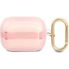 GUAPHHTSP Guess TPU Printed Stripe Pouzdro pro Airpods Pro Pink