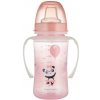 CANPOL BABIES Tréningový hrnček Exotic Animals 240 ml RUŽOVÝ 35-208_PIN