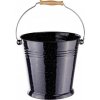 Dema 15148D Smaltované vedro na popol 10 l čierne