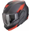 Moto přilba SCORPION EXO-TECH EVO TEAM matná černo/stříbrno/červená - Velikost M