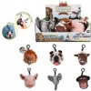 Teddies Prívesok zvieratko plyš 8-10 cm na batérie so zvukom
