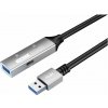 PremiumCord USB 3.2 repeater a predlžovací kábel Male-Female, 5Gbps Aluminium 5m ku3rep5al