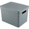 Heidrun Plastový košík s vekom 36x27x23cm