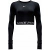 Dámske funkčné tričko s dlhým rukávom Nike PRO DF 365 CROP LS W čierne FV5484-010 - XL