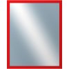 DANTIK - Zrkadlo v rámu, rozmer s rámom 40x50 cm z lišty PASTELKA červená rovná (2562)