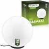 Záhradná lampa Lumiled guľa biela 20 cm zapichovacia E27 IP65