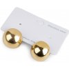 Náušnice z nerezovej ocele zlatá 1pár
