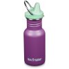 Detská nerezová fľaša Klean Kanteen Kid Classic Narrow 12 oz (w/Kid Sippy Cap) - Sparkling Grape 355 ml uni