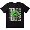 The Beatles tričko Love Me Do Graffiti Heart Čierna XL