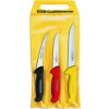 F. Dick - Sada nožů 3 ks ve třech barvách, Ergogrip, 13 až 18 cm
