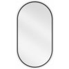 Mexen Loft, oválne kúpeľňové zrkadlo 75 x 40 cm, farba rámu čierna matná, 9851-075-040-000-70