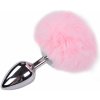 Alive Metal Anal Fluffly Plug L Pink