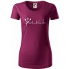 EKG šípky - Dámske tričko z organickej bavlny Origin (GOTS) - 2XL ( Fuchsiová )