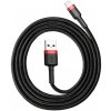 BSU Lightning USB kábel Baseus Cafule 1,5A 2m (čierny/červený)