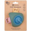 PETITE&MARS Hračka silikónová Pop Up Triangle Misty Green 10m+