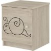 Nočný stolík Slimák - Prírodné