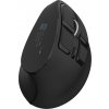 Vertikální bezdrátová myš Natec EUPHONIE PRO/Vertikální/Optická/Pro praváky/4 000 DPI/USB+BT/Černá
