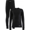 Detský termo set Craft Core Dry Baselayer Junior Black 74 cm