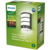 Philips 8719514417632 Python vonkajšie nástenné svietidlo so senzorom LED 6W/450lm 2700K IP44 antracit