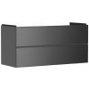Hansgrohe Xevolos E Umývadlová skrinka 118x58x48 cm, 2 zásuvky, matná sivá/metalická sivá 54186770-HG
