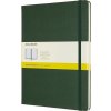 Moleskine Zápisník tvrdé dosky B5 štvorčekový tmavo zelený