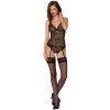 Erotický korzet Passion Ursula corset black - XXL/XXXL