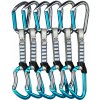 Lezecké expresky Climbing Technology/SKYLOTEC Salto Set NY 12 cm 6-Pack - titanium/electricblue