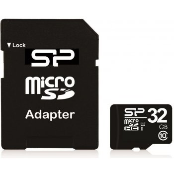 Silicon Power microSDHC 32GB Class 10 + adapter SP032GBSTH010V10SP