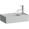 Umývadielko KARTELL by Laufen 460x280 mm, bez prepadu, bez otvoru pre batériu, šedá mat