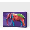 Vymalujsisam.sk Maľovanie podľa čísiel - Vektorový slon Veľkosť: 40x60cm, Rám: Na kartónovej doske