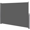 Bočná markíza 180 x 400 cm SPRINGOS AW0007 - tmavosivá