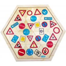 Hess puzzle mozaika Dopravní značky 24 dílků