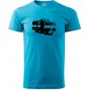 Hasičské auto Hasiči - Klasické pánske tričko vyššej gramáže - XL ( Svetlý tyrkys )