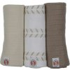 Lodger Swaddler Solid Matcha 70 x 70 Birch 3 ks