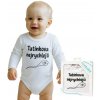 Body s potlačou New Baby Oteckova najrýchlejší - darčekové balenie - 62 (3-6m)