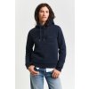 Gant Reg Tonal Shield Hoodie Evening Blue