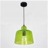 Luminex | Luster na lanku BELL 1xE27/60W/230V zelená | LU0061