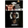Upírie zuby s umelou krvou 20 ml – upír – vampír – drakula – Halloween 8434077130469