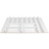 Príborník Elletipi Wood Line do zásuvky 90 cm, biely, PLC M50090 18 (PLC M50090 18)