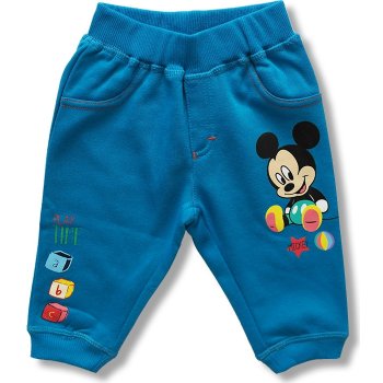 Disney Kojenecké nohavice Mickey Mouse tyrkys