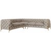 ROHOVÁ SEDAČKA CHESTERFIELD LARISSA PRAVÁ - ĽAVÁ 264 X 264 cm