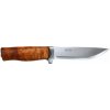 Helle GT Curly birch & aluminum, H3LS blade, brown sheath HE-200036