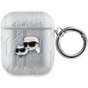 Karl Lagerfeld PU Embossed Karl and Choupette Heads Puzdro na AirPods 1/2 KLA2PGKCPS