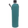 DORA´S Sklenená fľaša v neopréne tyrkysová 0,5l