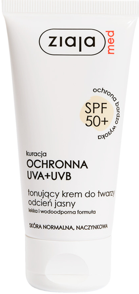 Ziaja Med Protective Tinted tónovací opalovací krém na pleť Light SPF50+ 50 ml